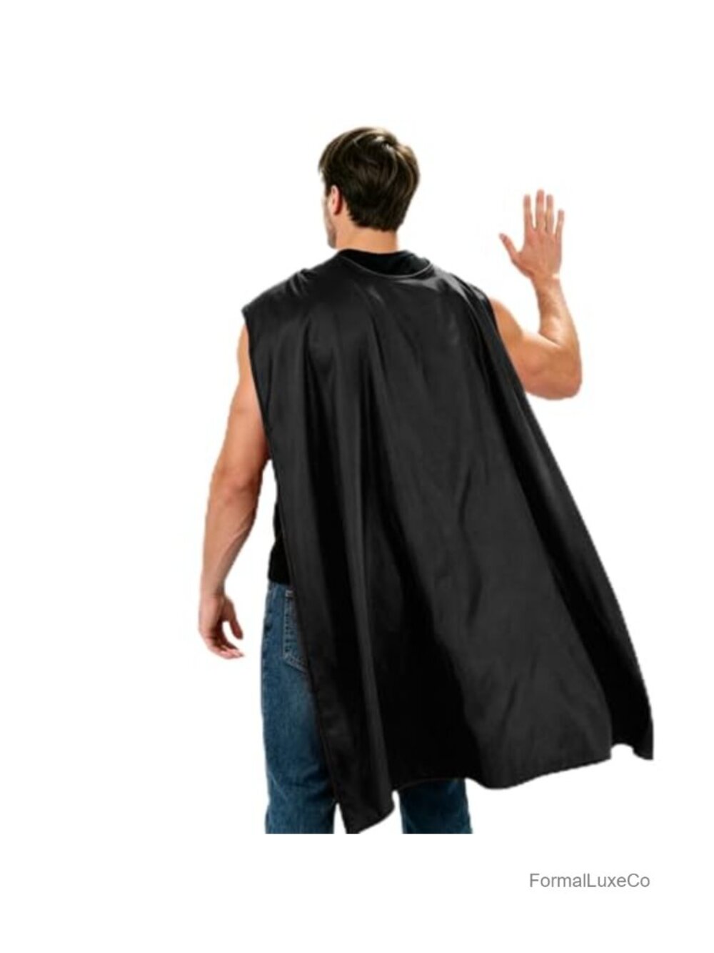 Adult Superhero Cape and Mask Costume Accessory Set